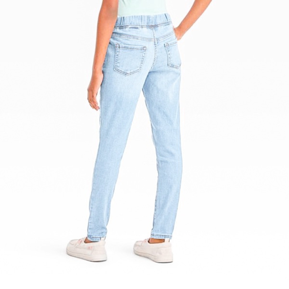 Girls' Pull-On Woven Jeggings - Cat & Jack™ Size 12 Elastic Waistband
